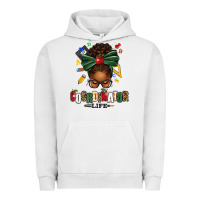Pigment Lunar Rock educational coordinator life afro messy bun Urban Hoodie - texasbilliewilder