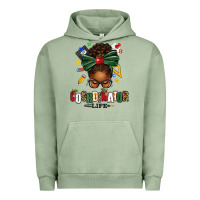 Pigment Oil Green educational coordinator life afro messy bun Urban Hoodie - texasbilliewilder