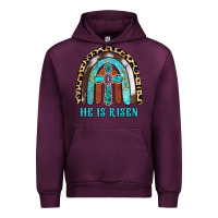 Mauve Wine He Is Risen Urban Hoodie - RanaPortraitStore