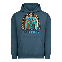 Pigment Midnight Navy He Is Risen Urban Hoodie - RanaPortraitStore