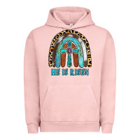 Pigment Salmon He Is Risen Urban Hoodie - RanaPortraitStore