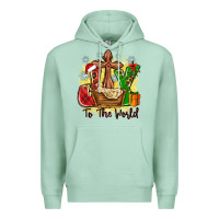 Seafoam joy to the world Premium Hoodie - Zillion Design Studio