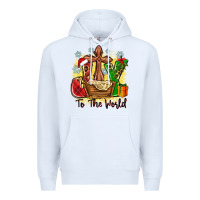 White joy to the world Premium Hoodie - Zillion Design Studio