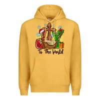 Mustard joy to the world Premium Hoodie - Zillion Design Studio