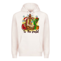 Pale Pink joy to the world Premium Hoodie - Zillion Design Studio