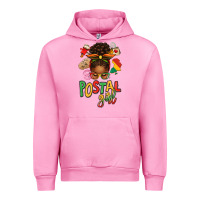 Fuchsia Pink juneteenth afro messy bun postal girl Urban Hoodie - texasbilliewilder