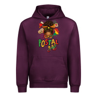 Mauve Wine juneteenth afro messy bun postal girl Urban Hoodie - texasbilliewilder