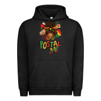 Pigment Black juneteenth afro messy bun postal girl Urban Hoodie - texasbilliewilder