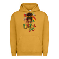 Pigment Peanut Butter juneteenth afro messy bun postal girl Urban Hoodie - texasbilliewilder