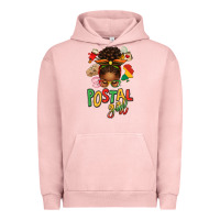 Pigment Salmon juneteenth afro messy bun postal girl Urban Hoodie - texasbilliewilder
