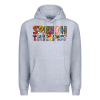 Heather Grey speech therapist Premium Hoodie - texasbilliewilder