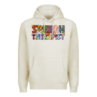 Oatmeal Heather speech therapist Premium Hoodie - texasbilliewilder