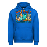 Cobalt But i think i love Fall most of all gnome Urban Hoodie - RanaPortraitStore
