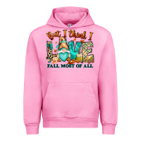 Fuchsia Pink But i think i love Fall most of all gnome Urban Hoodie - RanaPortraitStore