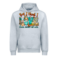Heather Grey But i think i love Fall most of all gnome Urban Hoodie - RanaPortraitStore