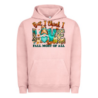 Pigment Salmon But i think i love Fall most of all gnome Urban Hoodie - RanaPortraitStore