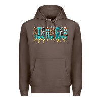 Coffee stronger than the storm Premium Hoodie - texasbilliewilder