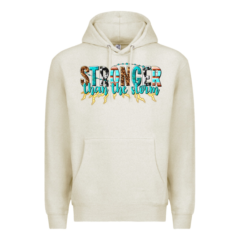 Stronger Than The Storm Premium Hoodie by texasbilliewilder | Teevron