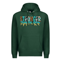 Sports Green stronger than the storm Premium Hoodie - texasbilliewilder