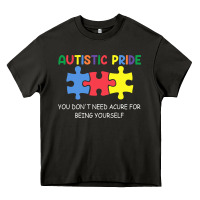 Asphalt Autistic Pride Autism Awareness Heavy Core Tee - CowhideDigitalArt