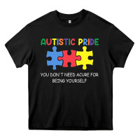 Black Autistic Pride Autism Awareness Heavy Core Tee - CowhideDigitalArt