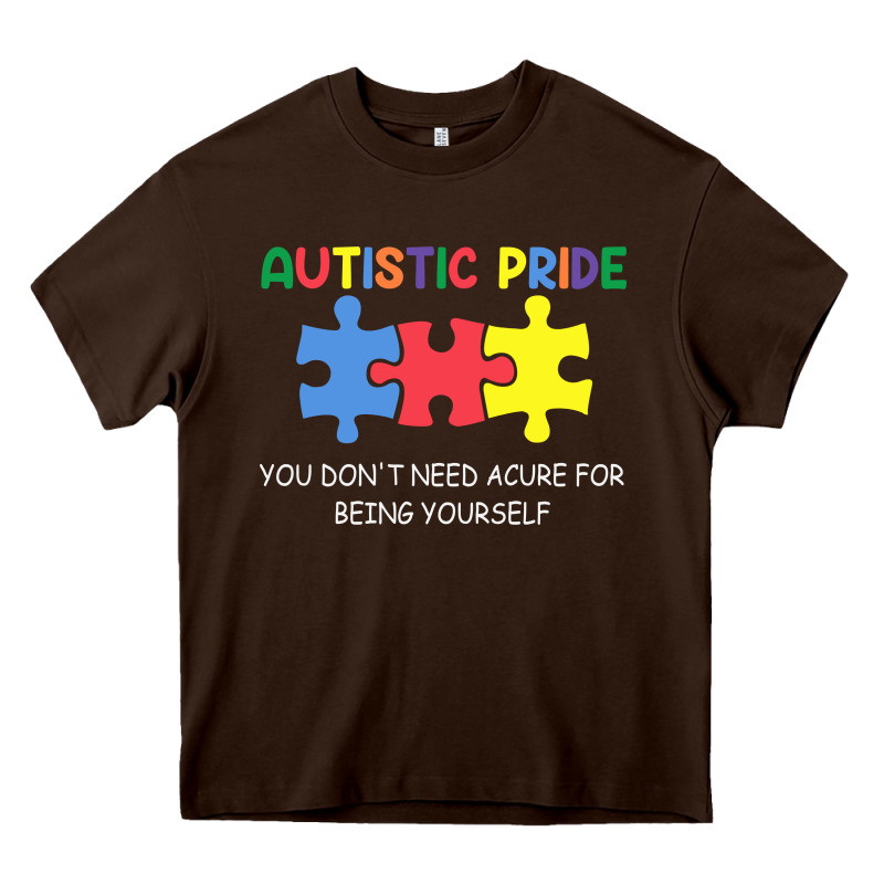Autistic Pride Autism Awareness Heavy Core Tee by CowhideDigitalArt | Teevron