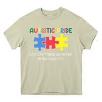 Mossy Autistic Pride Autism Awareness Heavy Core Tee - CowhideDigitalArt