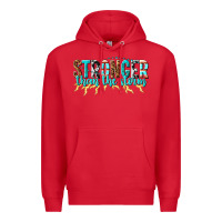 Red stronger than the storm Premium Hoodie - texasbilliewilder