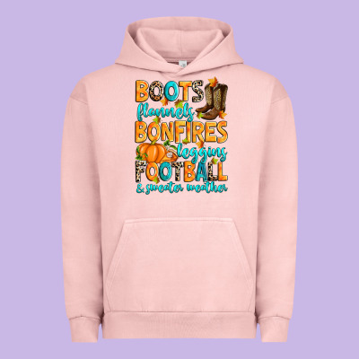 Urban Hoodie Boots flannels bonfires leggins American Football