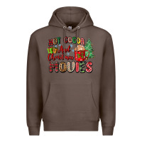 Coffee hot cocoa and christmas movies Premium Hoodie - Zillion Design Studio