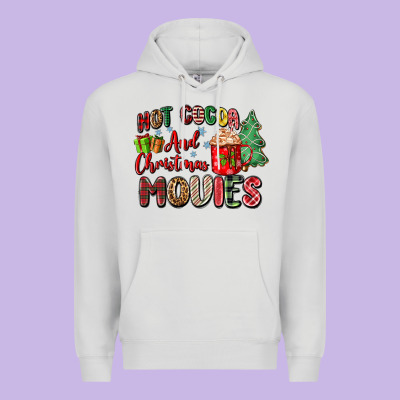 Hot Cocoa And Christmas Movies Premium Hoodie Designed By Zillion Design Studio
