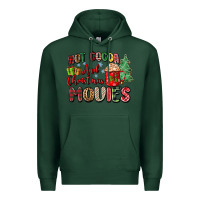 Sports Green hot cocoa and christmas movies Premium Hoodie - Zillion Design Studio