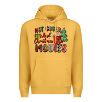 Mustard hot cocoa and christmas movies Premium Hoodie - Zillion Design Studio