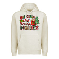 Oatmeal Heather hot cocoa and christmas movies Premium Hoodie - Zillion Design Studio