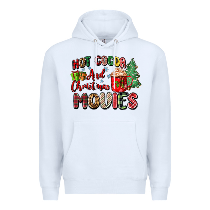 Hot Cocoa And Christmas Movies Premium Hoodie by Zillion Design Studio | Teevron
