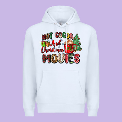 Hot Cocoa And Christmas Movies Premium Hoodie Designed By Zillion Design Studio