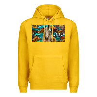 Lemon Horse With Sunflowers Aztec And Cowhide Premium Hoodie - RanaPortraitStore
