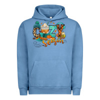 Pigment Pebble Blue Cozy season Fall Urban Hoodie - RanaPortraitStore