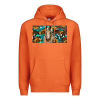 Carrot Horse With Sunflowers Aztec And Cowhide Premium Hoodie - RanaPortraitStore