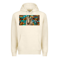 Tofu Horse With Sunflowers Aztec And Cowhide Premium Hoodie - RanaPortraitStore