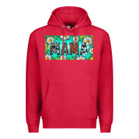 Cardinal Turquoise and Daisy Mama Premium Hoodie - RanaPortraitStore