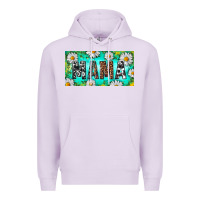 Lilac Turquoise and Daisy Mama Premium Hoodie - RanaPortraitStore