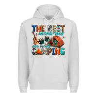 Dove Grey the best memories are made camping Premium Hoodie - texasbilliewilder