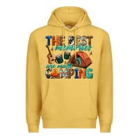 Antique Gold the best memories are made camping Premium Hoodie - texasbilliewilder