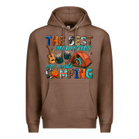 Chestnut the best memories are made camping Premium Hoodie - texasbilliewilder