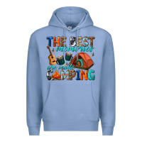 Colony Blue the best memories are made camping Premium Hoodie - texasbilliewilder