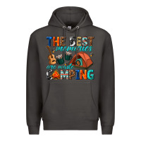 Smoke the best memories are made camping Premium Hoodie - texasbilliewilder