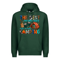 Sports Green the best memories are made camping Premium Hoodie - texasbilliewilder