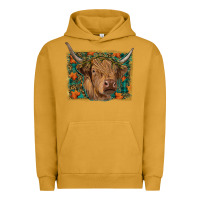 Pigment Peanut Butter Fall Cow Urban Hoodie - RanaPortraitStore