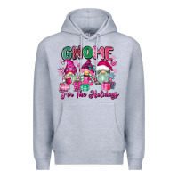 Heather Grey gnome for the holidays Premium Hoodie - Zillion Design Studio